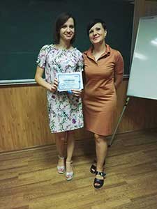 Выпускники курса Риторика - ораторское искусство с преподавателем Калининой Анной в Киеве. Учебный центр Успех