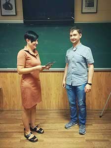 Выпускники курса Риторика - ораторское искусство с преподавателем Калининой Анной в Киеве. Учебный центр Успех