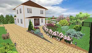 Работы выпускников курса Компьютерная ландшафтная визуализация в Realtime Landscaping Architect учебного центра Успех