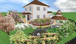 Работы выпускников курса Компьютерная ландшафтная визуализация в Realtime Landscaping Architect учебного центра Успех