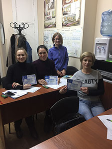 Выпускницы курса Главный бухгалтер + 1С: Бухгалтерия. Преподаватель Проскура Е.П. Выпуск группы по курсу Главный бухгалтер + 1С: Бухгалтерия 8.3 (налоговая и финансовая отчётность в 1С). Преподаватель Проскура Екатерина Петровна. Учебный центр Успех Киев