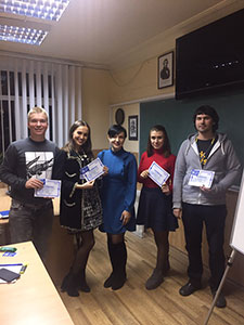 Выпускницы курса-практикума Риторика успеха с преподавателем Калининой Анной. Учебный центр Успех